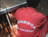 四川優佰特廚房設備公司商用廚房工程施工現場