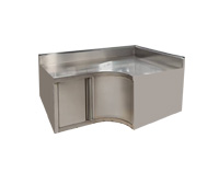 不銹鋼平臺轉角柜